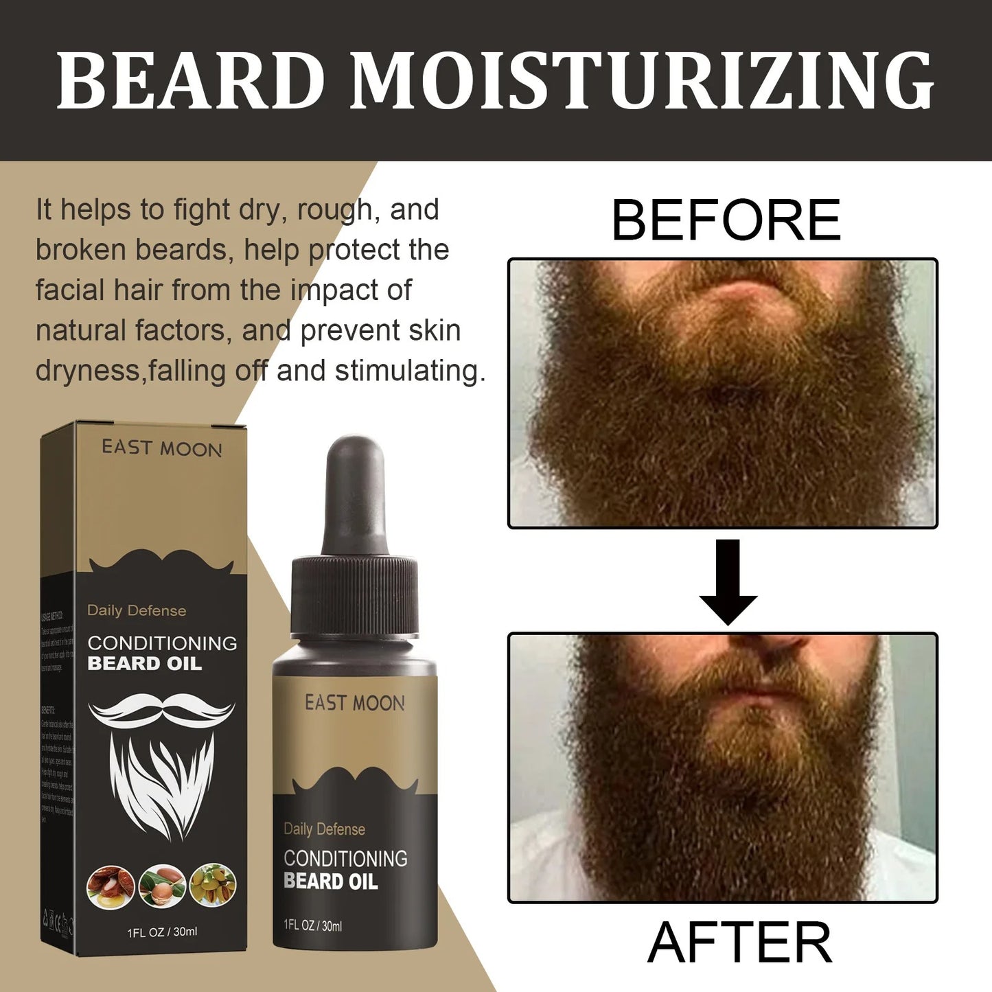 Natural Beard Oil 30mL Bottle