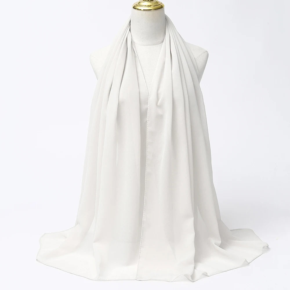 Snow White Soft Jersey Hijab