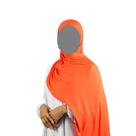 Orange Soft Jersey Hijab