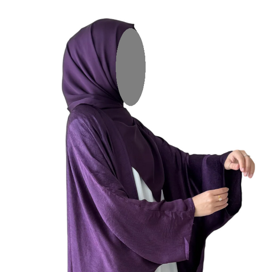 Purple Satin Hijab