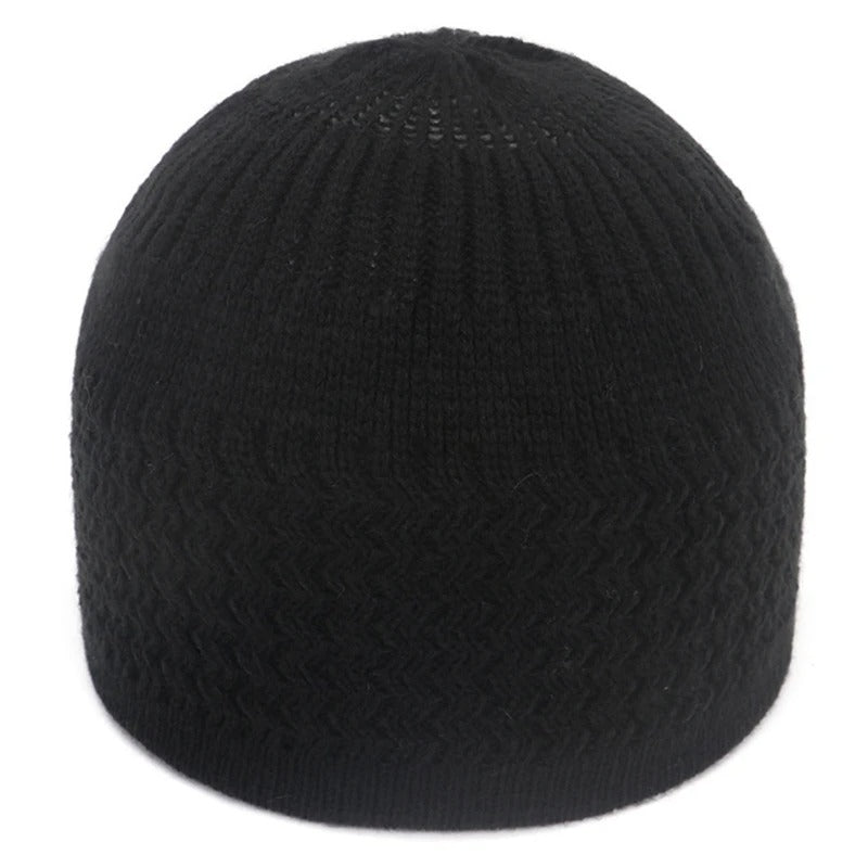 Black Crochet Skull Cap