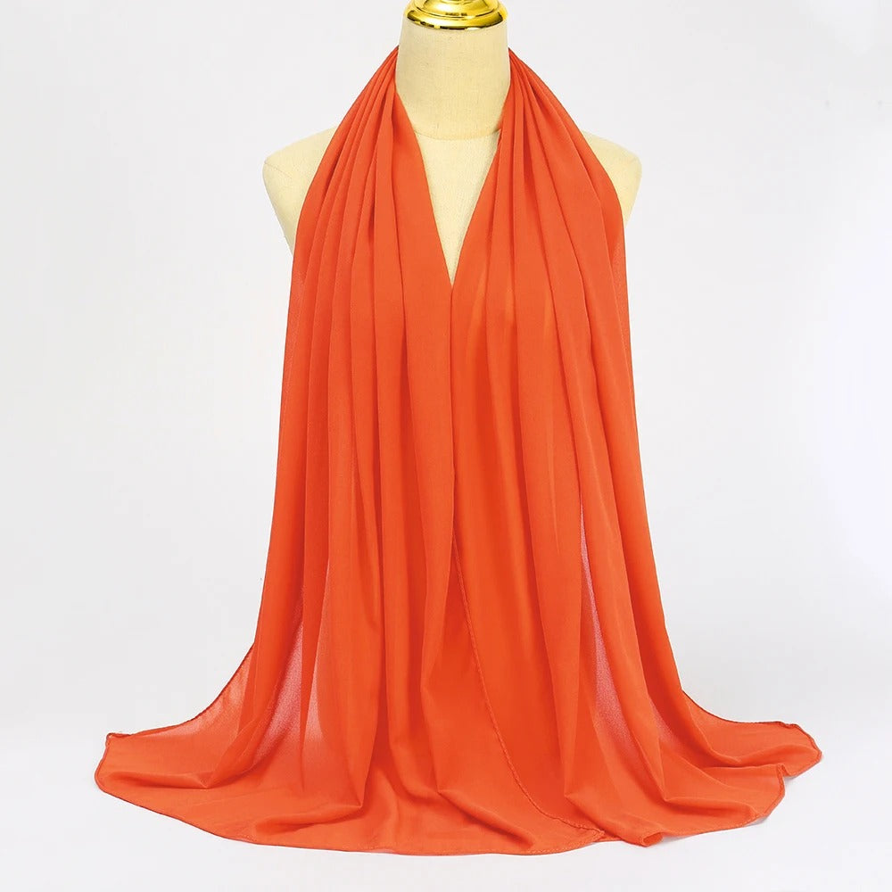 Orange Soft Jersey Hijab